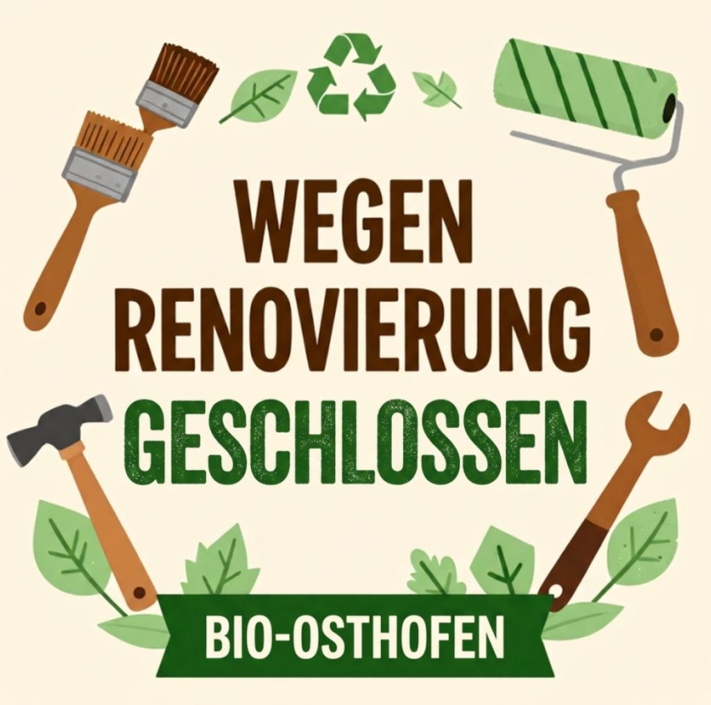 Schließung wegen Renovierung vom 13.07. – 18.07.26
